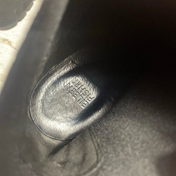 Eileen Fisher Chelsea Wedge Washed Leather Bootie Black Size 9.5 - Picture 6 of 8